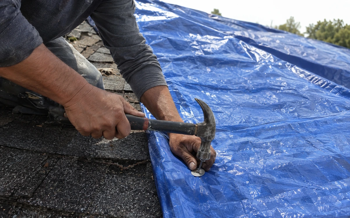Emergency roof tarping contractor